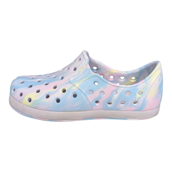 Cat & Jack Lightweight Pastel Tie Dye Slip on Sandal Sneaker Girls Size 9 - Picture 1 of 9